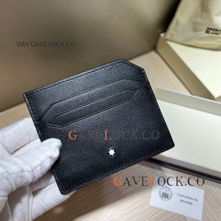 High Quality Mont Blanc Meisterstuck Angled Card Holder Soft leather